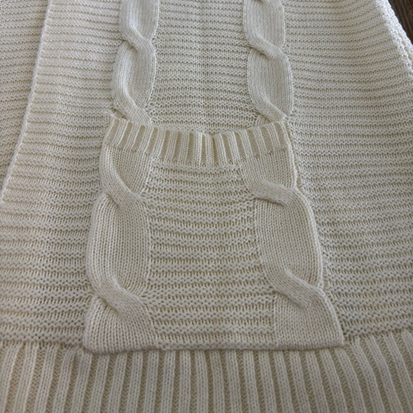 Collections Etc Cable Knit Long Sleeve Layering Cardigan Womens XL Cream 31” L - Picture 8 of 9